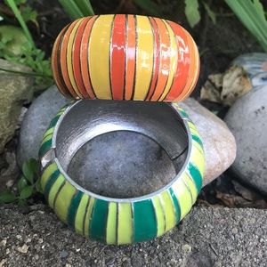 Enamel bangles by The Limited